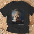 「Thetorm On Theea Of Galilee」ペイントアートtシャツ Tシャツ 高齢者への贈り物