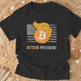 ありがとうトランプアメリカ ビットコインプレジデント就任式ジョーク Tシャツ 高齢者への贈り物