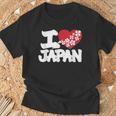 おもしろい日本の国旗 愛 日本のフランスの旗 I Love Japan Meme Tシャツ 高齢者への贈り物