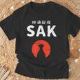 おもしろ人気tシャツ 特酒部隊「Sakサック」 Tシャツ 高齢者への贈り物