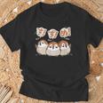 かわいい すずめ ユニークイラスト イラスト 丸い 日本の鳥 【Sparrow】 Tシャツ 高齢者への贈り物