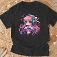 かわいい ちびアニメ 女の子 アニメ グッズ かわいい 日本の漫画ファン Tシャツ 高齢者への贈り物