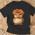 かわいいアヒルの子と花冠 Tシャツ 高齢者への贈り物