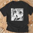 かわいいアヘ顔 アニメ 女の子 オタクウィーブ ラブ ビッグアイズ ドリップ Tシャツ 高齢者への贈り物