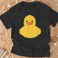かわいいゴム製アヒルのアヒル Tシャツ 高齢者への贈り物