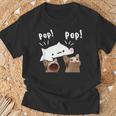 かわいいボンゴ猫遊びポップ猫ミーム Tシャツ 高齢者への贈り物