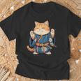 かわいいマワシ相撲帯猫ちゃんの力士 Tシャツ 高齢者への贈り物
