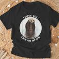 かわいいラッコ 言って I Love You Like No Otter私はあなたを愛しています Tシャツ 高齢者への贈り物