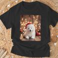 かわいい子犬の動物のクリスマス–サモエド犬のグラフィック Tシャツ 高齢者への贈り物