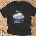 かわいい怠け者のシロクマの冬眠 Tシャツ 高齢者への贈り物