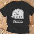 ぞうさん【Paoon】象【どうぶつフレンズ】かわいい 動物 キャラクター イラスト Tシャツ 高齢者への贈り物