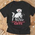ただの猫好きナースおもしろいネコナース Tシャツ 高齢者への贈り物