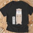 ゆるカワウソさん（Aタイプ）コツメカワウソ【どうぶつフレンズ】動物 ゆるくて かわいい イラスト Tシャツ 高齢者への贈り物