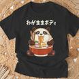 わがままボディ パンダ ギャグ ジョーク パンダ好き 趣味 おもしろ ネタ Tシャツ 高齢者への贈り物