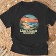 アウターバンクス ノースカロライナ コースタル サンセット ビーチ 灯台 Tシャツ 高齢者への贈り物