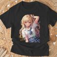 アニメ風イラスト ギャル 最強 可愛い女の子 Tシャツ 高齢者への贈り物
