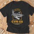 アメリカ海軍航空母艦 Cvn-68 ニミッツ Uss Nimitz Tシャツ 高齢者への贈り物