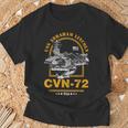 アメリカ海軍航空母艦 Cvn-72 エイブラハム・リンカーン Uss Abraham Lincoln Tシャツ 高齢者への贈り物