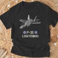 アメリカ航空機 ステルスファイター F35 ライトニング Tシャツ 高齢者への贈り物