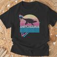 アンキロサウルス 恐竜 レトロ Tシャツ 高齢者への贈り物