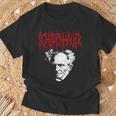 アーサー・ショーペンハウアー デスメタルスタイル 哲学 デザイン Tシャツ 高齢者への贈り物