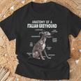 イタリアングレイハウンドの解剖学 Tシャツ 高齢者への贈り物