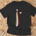 イタリア国旗ネクタイ愛国国旗 Tシャツ 高齢者への贈り物