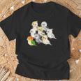 インコ かわいい 小鳥 ペット おもしろ 動物 イラスト Tシャツ 高齢者への贈り物