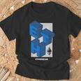 イーサリアム クリプトアイソメトリックテキスト Eth 暗号通貨シャツ Tシャツ 高齢者への贈り物