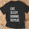 イート・スリープ・ディスクダンノ・リピート Tシャツ 高齢者への贈り物