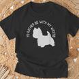 ウエスト・ハイランド・テリア-ウェスティと一緒にいたい Tシャツ 高齢者への贈り物