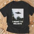 エイリアン Ufo ハンターシャツ I Want To Believe Tシャツ 高齢者への贈り物
