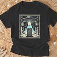 エジプトufoと柱のスターゲート Egypt Ufo Openingtargate Tシャツ 高齢者への贈り物