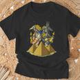 エジプトの神々アヌビスとホルスの目エジプトのピラミッドアンクのシンボル古代エジプト神話 Tシャツ 高齢者への贈り物