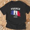 エッフェル塔 パリ フランス フランス 国旗 バケーション パリ Tシャツ 高齢者への贈り物