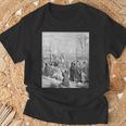 エルサレムへのイエスの参入 グスターヴ・ドーレ聖書芸術 Tシャツ 高齢者への贈り物