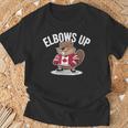 エルボーズ アップ ホッケー ビーバー カナダ人 誇り高き北 強くて自由 Tシャツ 高齢者への贈り物