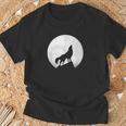 オオカミの遠吠え ライトローンウルフ Tシャツ 高齢者への贈り物