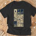 オカルト精神活性植物サイケデリックゴシック薬タロット Tシャツ 高齢者への贈り物