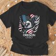 オレゴン州オハイオ州 7月4日 アメリカ国旗 Tシャツ 高齢者への贈り物