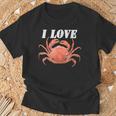 カニが大好き 美味しいカニ Tシャツ 高齢者への贈り物