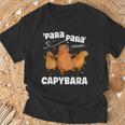 カピバラ好きファニーパラパラカピバラ Tシャツ 高齢者への贈り物