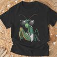 カマキリのサングラスをかぶったコスチュームファニーバグ昆虫 Tシャツ 高齢者への贈り物