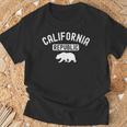 カリフォルニアリパブリックベアサーフビーチビンテージ国立公園 Tシャツ 高齢者への贈り物