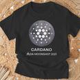 カルダノcardano暗号通貨 月へto The Moon 分散型金融 Defi ブロックチェーン Tシャツ 高齢者への贈り物