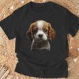 キャバリアキングチャールズスパニエル子犬 Tシャツ 高齢者への贈り物