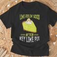 キー ライム パイ フィーリング グッドレモンパイ デザート フロリダパイ Tシャツ 高齢者への贈り物