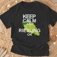 キープ・カームとリースリング・オン・ワイン Tシャツ 高齢者への贈り物