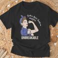 ギラン・バレー症候群啓発戦士 割れない彼女 Tシャツ 高齢者への贈り物
