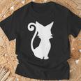 クイズrpg 魔法使いと黒猫のウィズ Tシャツ 高齢者への贈り物